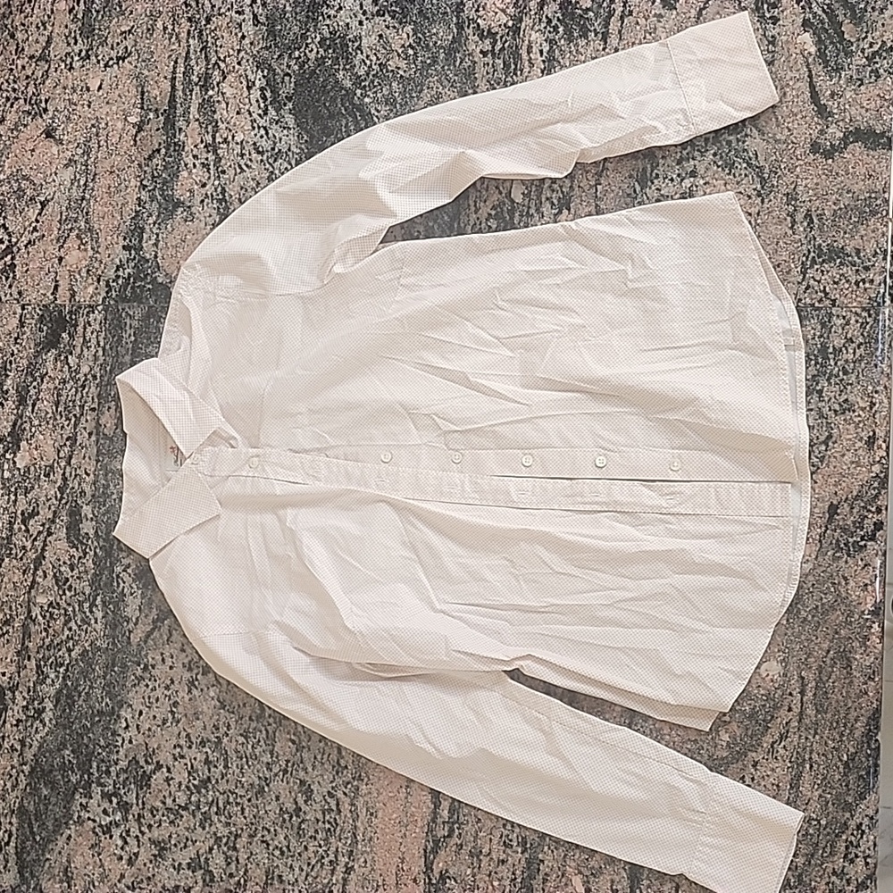 Pink and white button down J crew